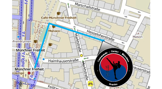 Taekwondo Center München Wegbeschreibung